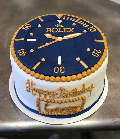 rolex cake design|rolex watch cake for men.